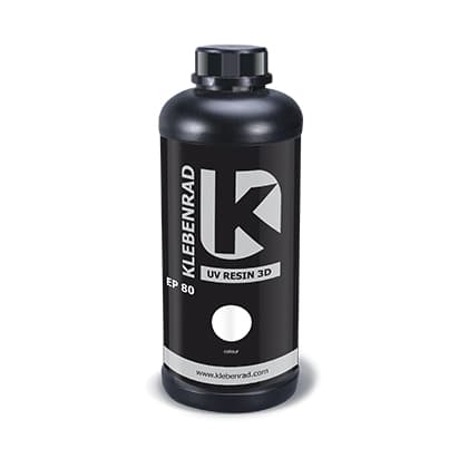 KLEBENRAD EP 80 - UV Epoxy resin for 3D printing (White)